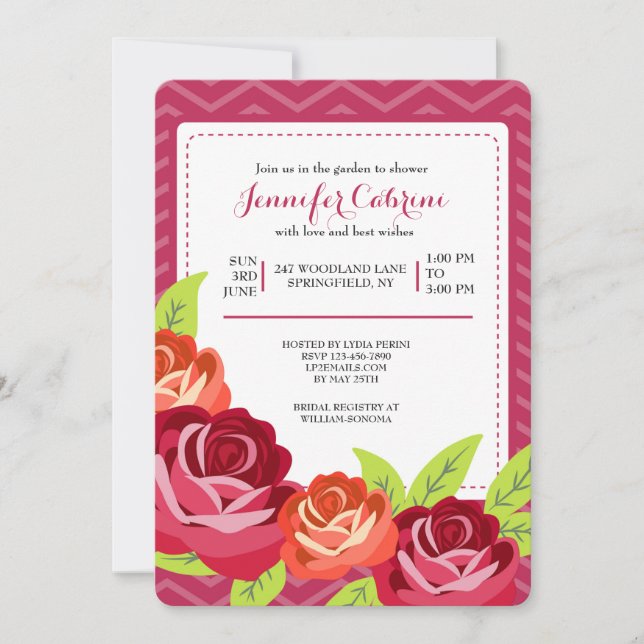 Convite para o Jardim de Rosas (Frente)