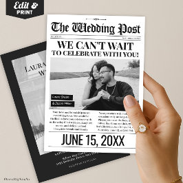 Convite para o Jornal de Casamento, Convite de cas