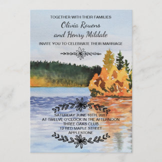 Convite para o lago de outono