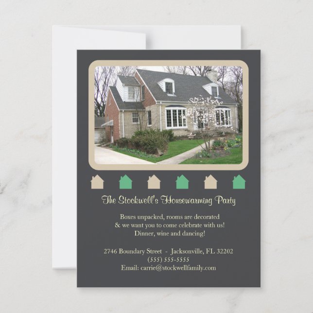 Convite para o lar fotográfico - Escuro (Frente)