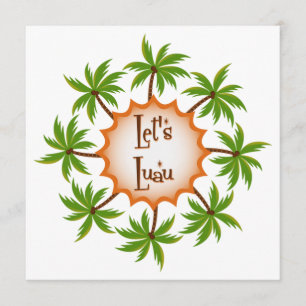 Convite para o Luau do Círculo de Palmeiras