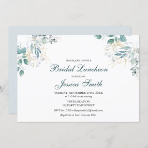 Convite para o Luncheon de Watercolor Bridal