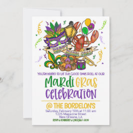 Convite para o Mardi Gras