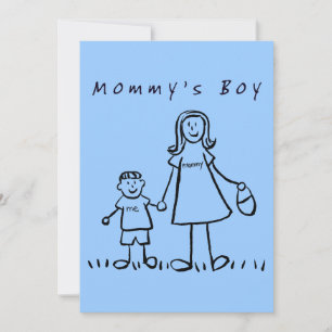 Convite para o Menino da Mamãe ou Convites