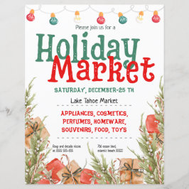 Convite para o Mercado de Férias de Neve na Árvore