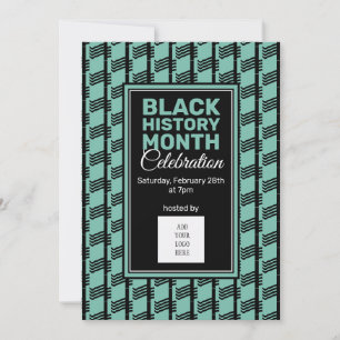 Convite para o Mês da História Negra Teal ADD LOGO