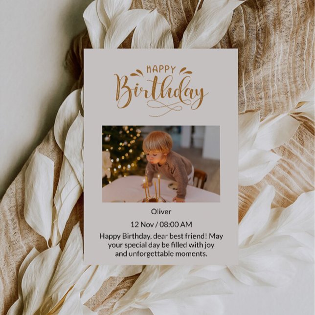 Convite Para o meu bebê feliz aniversário, amor (To My Sweetest Babe Happy Birthday, Love Invitation)