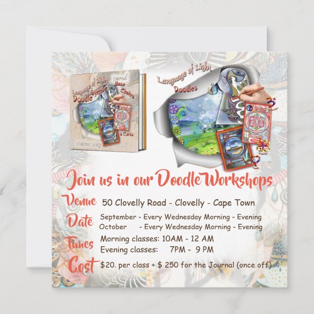 Convite para o meu Workshop de Porodle (Frente)