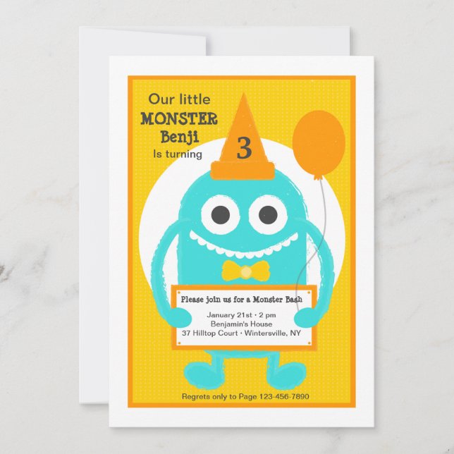 Convite para o Monstro (Frente)