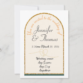 Convite para o nosso casamento/limite de ouro