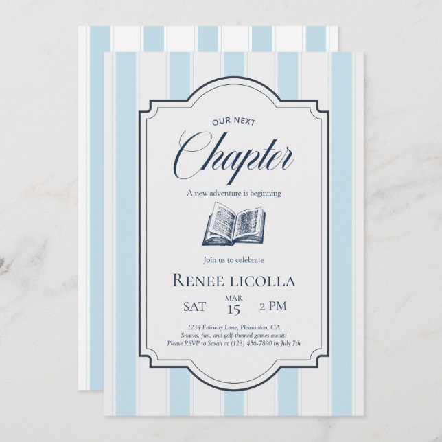 Convite para o nosso novo Chá de fraldas de capítu (Frente/Verso)