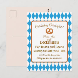 Convite para o Oktoberfest de Linguiças e Cervejas