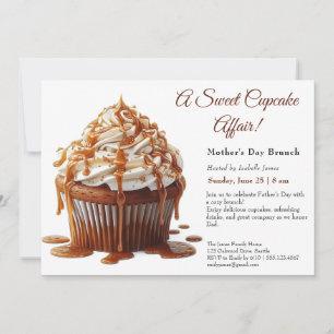 Convite para o Pai Brunch - Cupcake doce