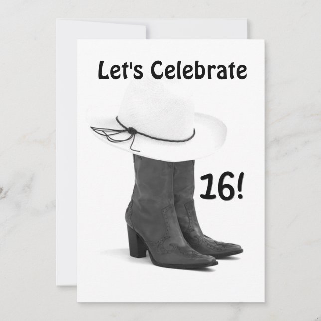 CONVITE PARA O PAÍS DA "16ª FESTA DE ANIVERSÁRIO" (Frente)