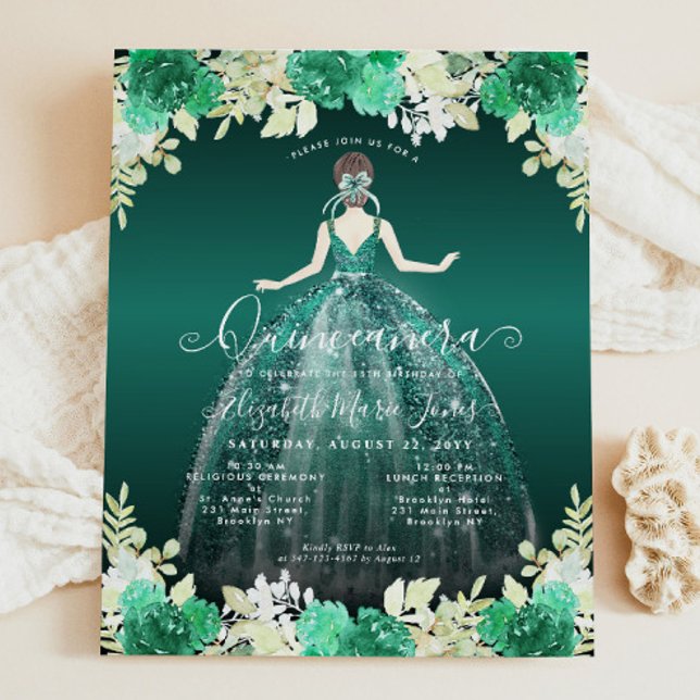 Convite para o palhaço verde oral Quinceanera (Criador carregado)