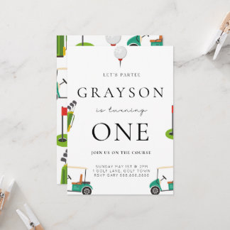 Convite para o Par de Golf Birthday