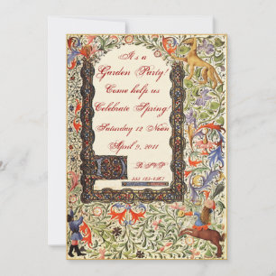 Convite para o Partido 5X7 do Jardim Medieval