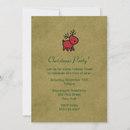 Convite para o Partido da Ilustração de Reindeer R