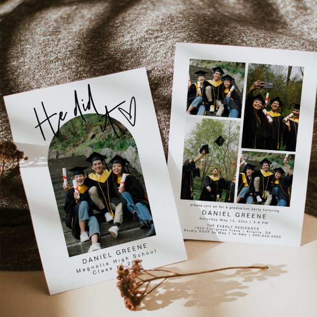 Convite para o Partido de Anúncio de Graduação de  (Criador carregado)