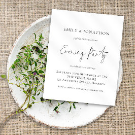 Convite para o Partido de Casamento da Noite do Sc