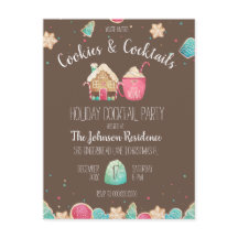 Convite para o Partido de Orçamento Cookies e Cock