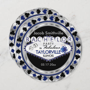 Convite para o Partido de Solteiro do Poker - Cida