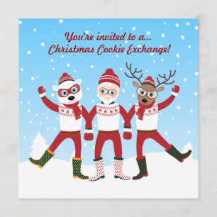 Convite para o Partido de Troca de Cookies de Nata