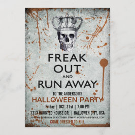 Convite para o Partido do Halloween do Vintage Sku