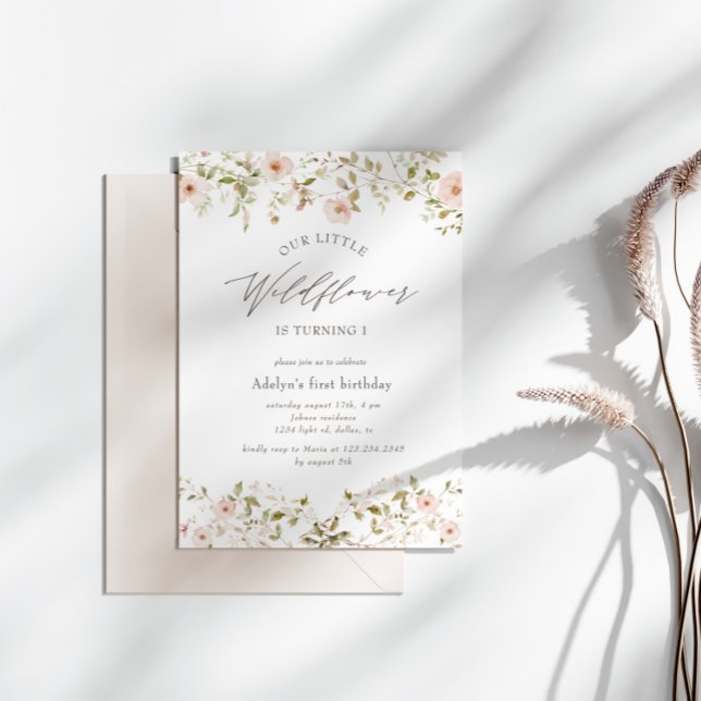 Convite para o Primeiro Aniversário de Rosa Selvag (Criador carregado)