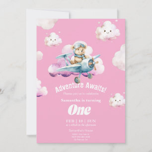 Convite para o Primeiro Aniversário de Teddy Sky S