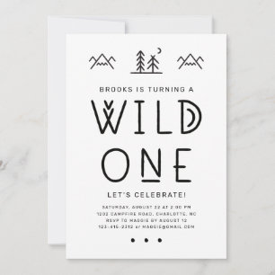 Convite para o Primeiro Aniversário do Wild One