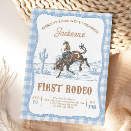 Convite para o Primeiro Rodeio do Cowboy Western A