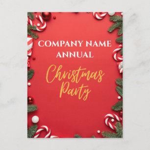 Convite para o Red Candy Candy do Partido de Natal
