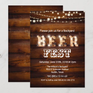Convite para o Rustic Beerfest