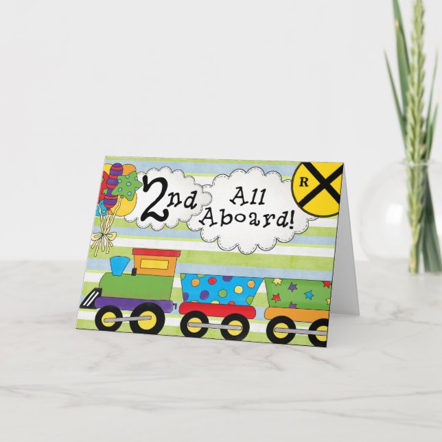 Convite para o segundo aniversário de Aniversário (Frente)