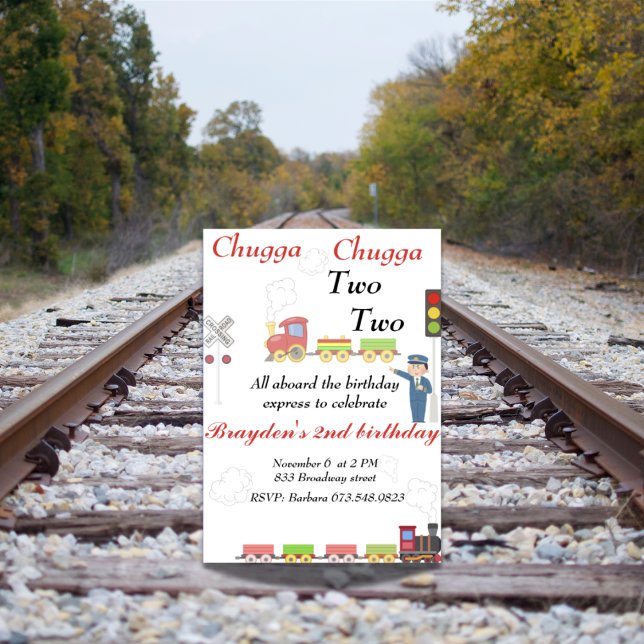 Convite para o segundo aniversário do Felipe Train (Criador carregado)