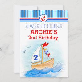 Convite para o segundo segundo aniversário de rapa