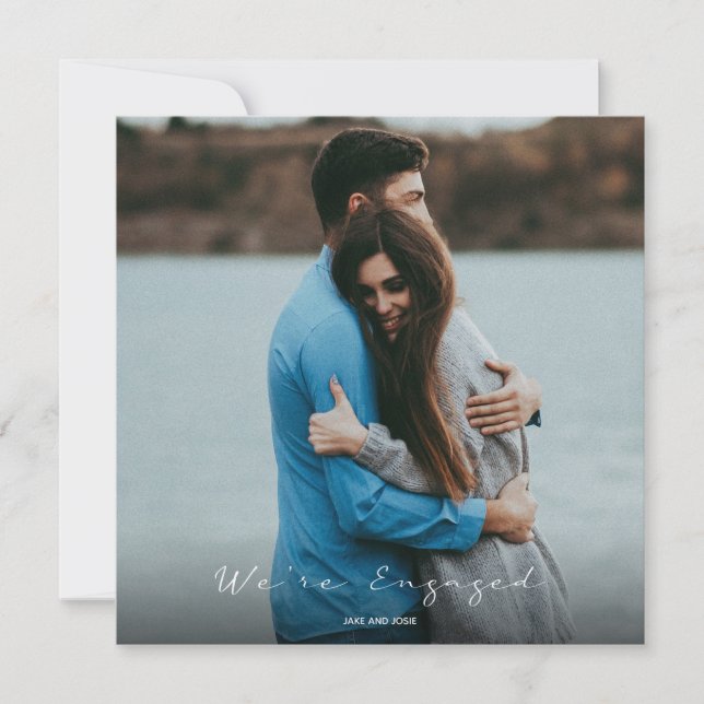 Convite para o seu noivado de fotos (Frente)