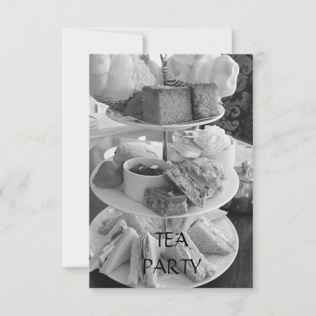 Convite para o Tea Tarde Inglês (Frente)