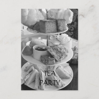 Convite para o Tea Tarde Inglês