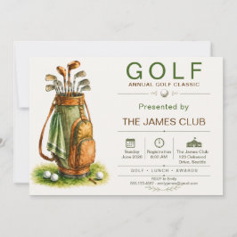 Convite para o Torneio Anual de Golfe Clássico
