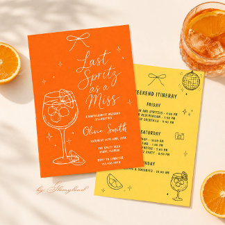 Convite para o Último Spritz como Solteira