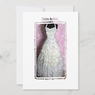 convite para o vestido vintage