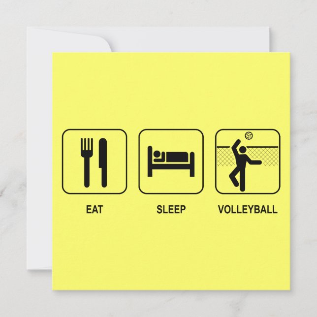 Convite Para O Voleibol Do Sono (Frente)