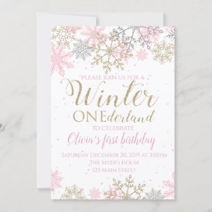 Convite para o Winter ONEderland