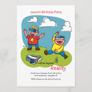 Convite para óculos de simulação