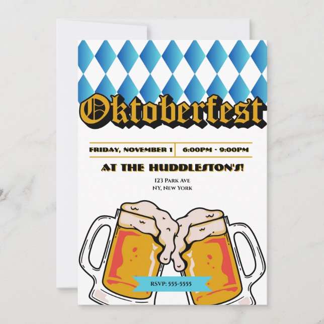 Convite para Oktoberfest (Frente)