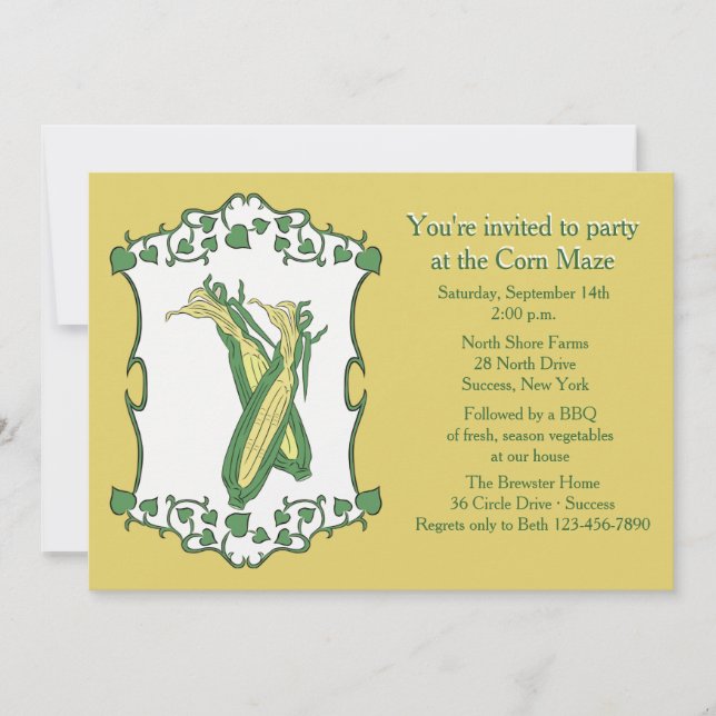 Convite para Ouro Corn (Frente)