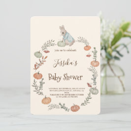 Convite para outono de Peter Rabbit