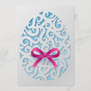 Convite para Ovos de Páscoa Esculpidos